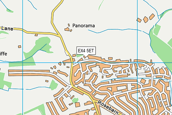 EX4 5ET map - OS VectorMap District (Ordnance Survey)