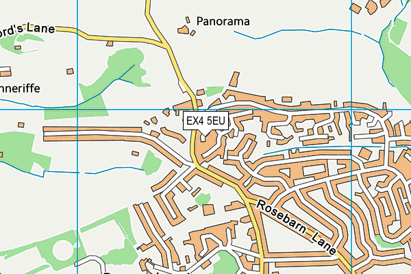 EX4 5EU map - OS VectorMap District (Ordnance Survey)