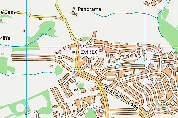 EX4 5EX map - OS VectorMap District (Ordnance Survey)