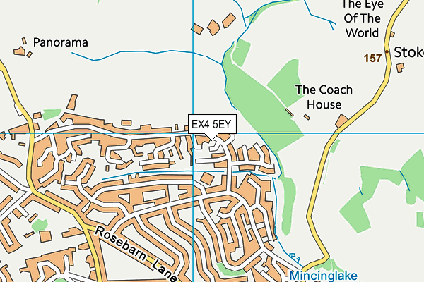 EX4 5EY map - OS VectorMap District (Ordnance Survey)