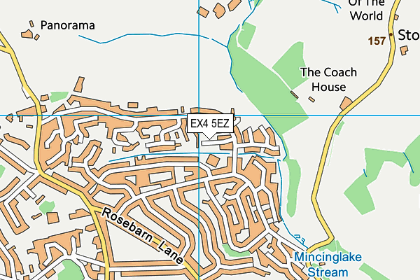 EX4 5EZ map - OS VectorMap District (Ordnance Survey)