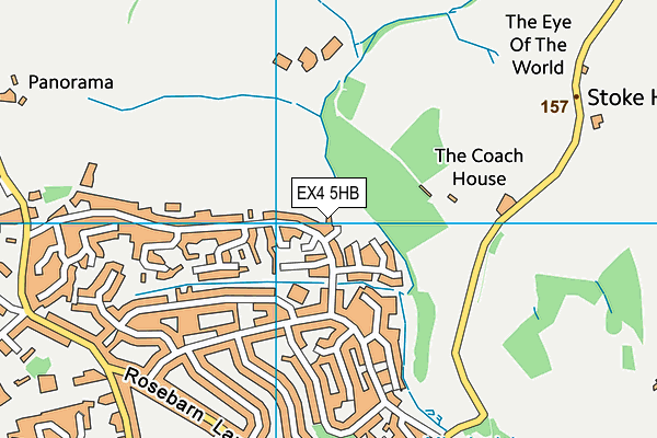 EX4 5HB map - OS VectorMap District (Ordnance Survey)