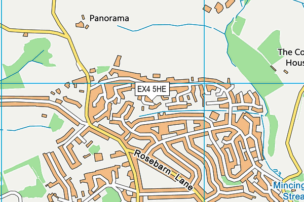 EX4 5HE map - OS VectorMap District (Ordnance Survey)