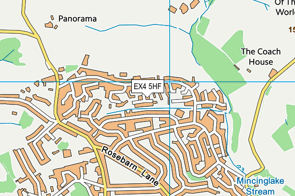 EX4 5HF map - OS VectorMap District (Ordnance Survey)