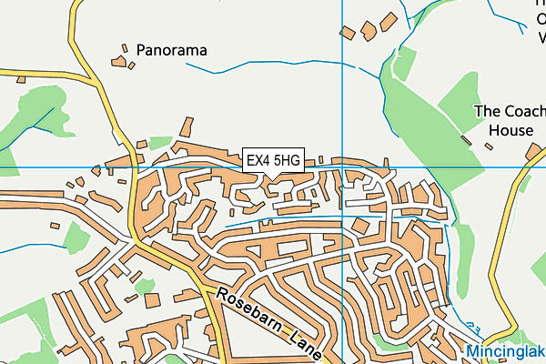 EX4 5HG map - OS VectorMap District (Ordnance Survey)