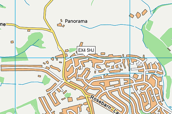 EX4 5HJ map - OS VectorMap District (Ordnance Survey)