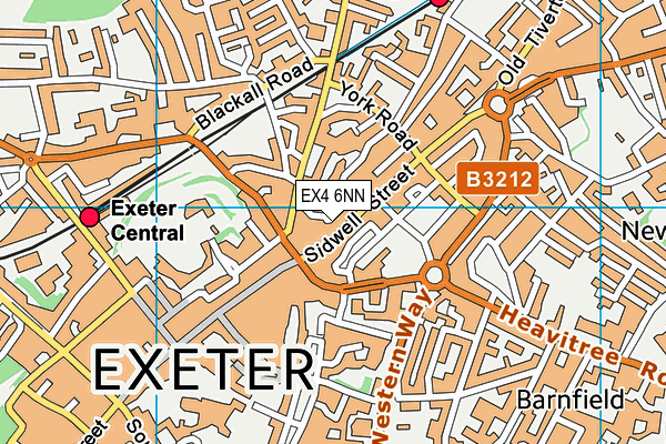 EX4 6NN map - OS VectorMap District (Ordnance Survey)
