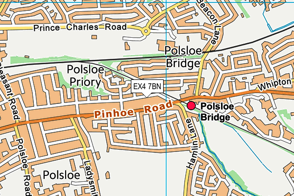 EX4 7BN map - OS VectorMap District (Ordnance Survey)