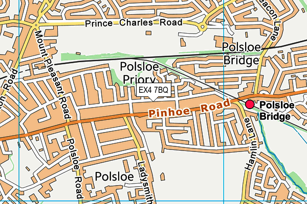 EX4 7BQ map - OS VectorMap District (Ordnance Survey)