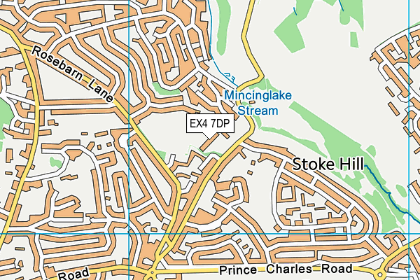 Stoke Hill Junior School map (EX4 7DP) - OS VectorMap District (Ordnance Survey)