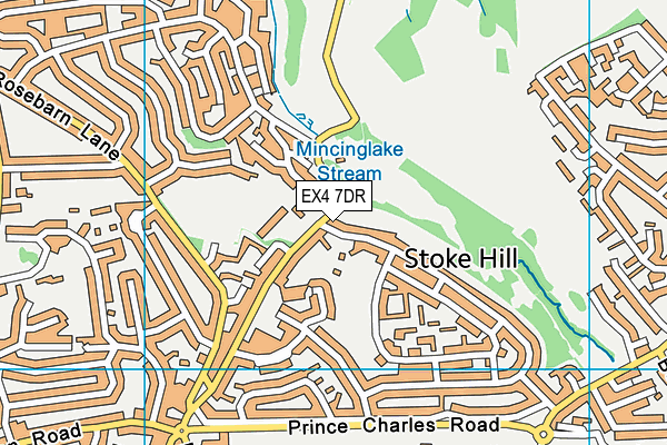 EX4 7DR map - OS VectorMap District (Ordnance Survey)