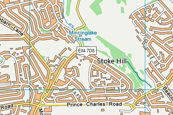 EX4 7DS map - OS VectorMap District (Ordnance Survey)