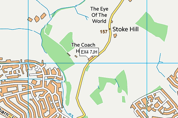 EX4 7JH map - OS VectorMap District (Ordnance Survey)