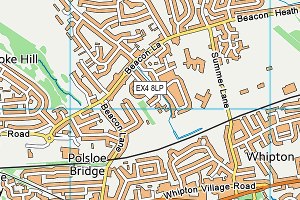 EX4 8LP map - OS VectorMap District (Ordnance Survey)