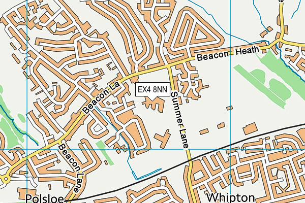 EX4 8NN map - OS VectorMap District (Ordnance Survey)
