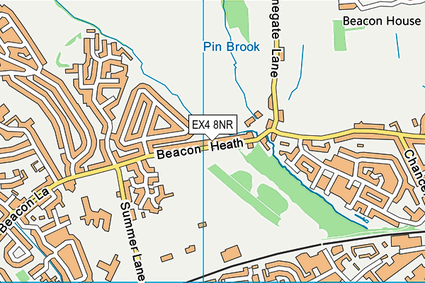 EX4 8NR map - OS VectorMap District (Ordnance Survey)