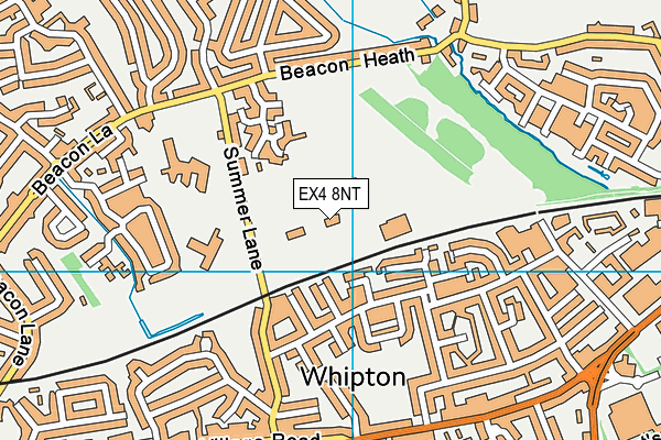 EX4 8NT map - OS VectorMap District (Ordnance Survey)