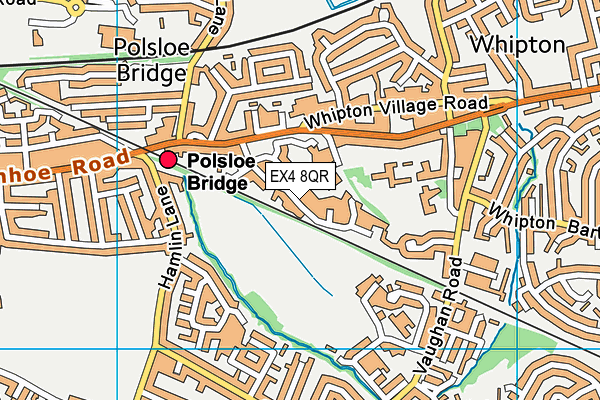 EX4 8QR map - OS VectorMap District (Ordnance Survey)