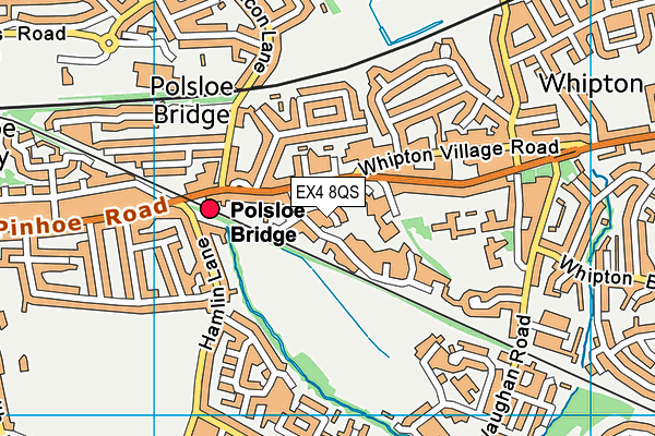 EX4 8QS map - OS VectorMap District (Ordnance Survey)