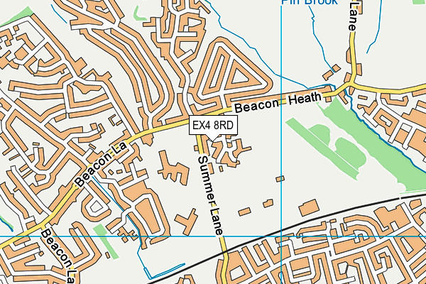EX4 8RD map - OS VectorMap District (Ordnance Survey)
