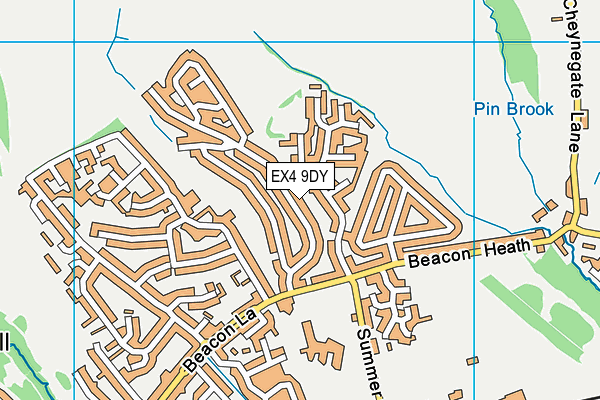 EX4 9DY map - OS VectorMap District (Ordnance Survey)