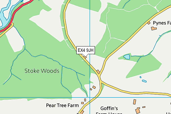 EX4 9JH map - OS VectorMap District (Ordnance Survey)