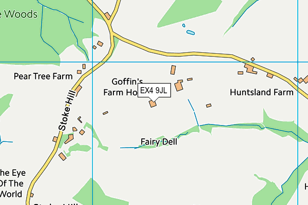 EX4 9JL map - OS VectorMap District (Ordnance Survey)