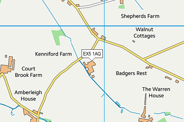EX5 1AQ map - OS VectorMap District (Ordnance Survey)