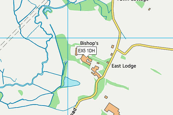 EX5 1DH map - OS VectorMap District (Ordnance Survey)