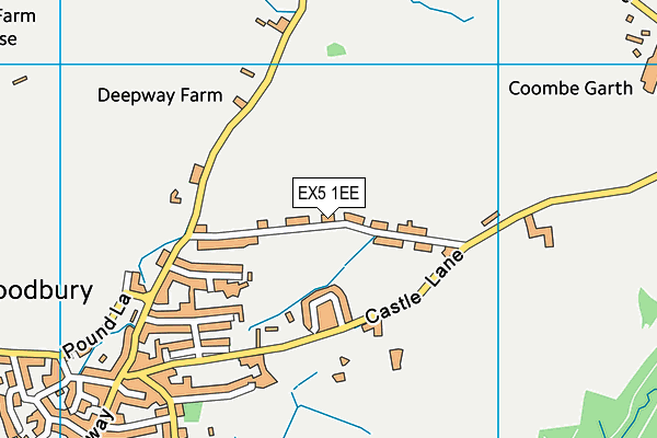 EX5 1EE map - OS VectorMap District (Ordnance Survey)