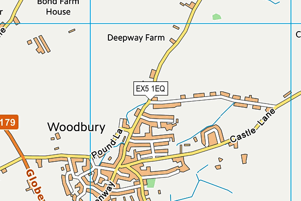 EX5 1EQ map - OS VectorMap District (Ordnance Survey)