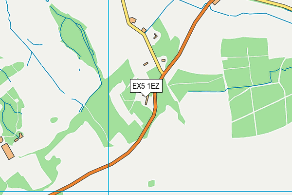 EX5 1EZ map - OS VectorMap District (Ordnance Survey)