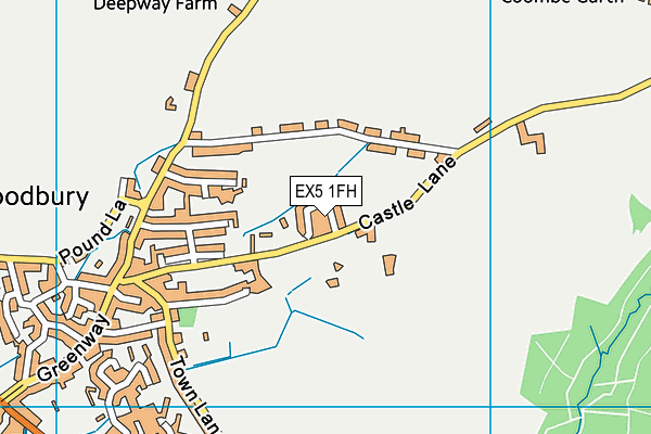 EX5 1FH map - OS VectorMap District (Ordnance Survey)