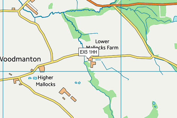 EX5 1HH map - OS VectorMap District (Ordnance Survey)