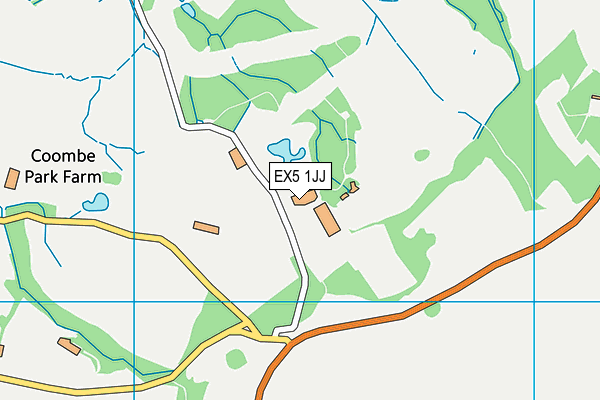 EX5 1JJ map - OS VectorMap District (Ordnance Survey)