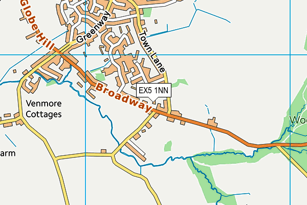 EX5 1NN map - OS VectorMap District (Ordnance Survey)