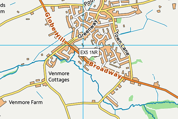 EX5 1NR map - OS VectorMap District (Ordnance Survey)