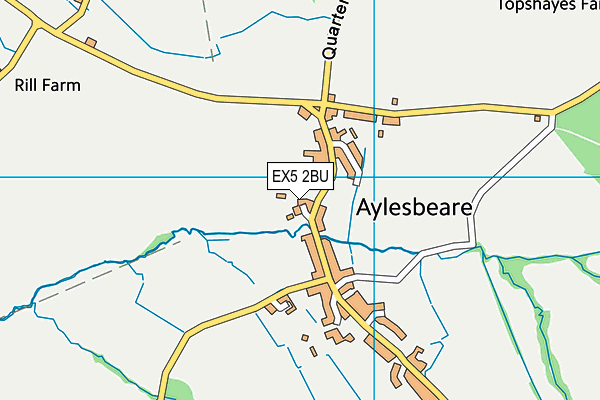 EX5 2BU map - OS VectorMap District (Ordnance Survey)