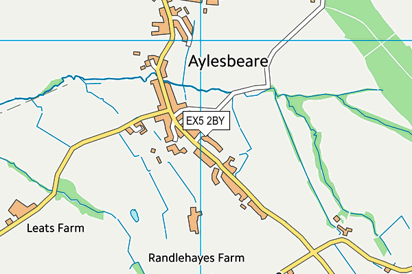 EX5 2BY map - OS VectorMap District (Ordnance Survey)