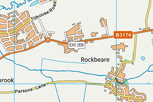 EX5 2EB map - OS VectorMap District (Ordnance Survey)