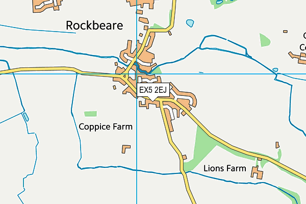 EX5 2EJ map - OS VectorMap District (Ordnance Survey)