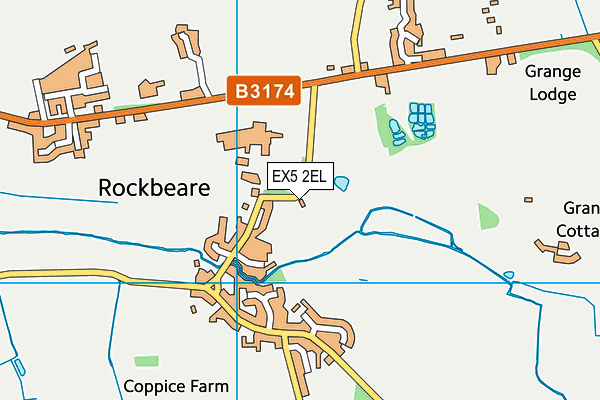 EX5 2EL map - OS VectorMap District (Ordnance Survey)
