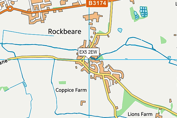EX5 2EW map - OS VectorMap District (Ordnance Survey)