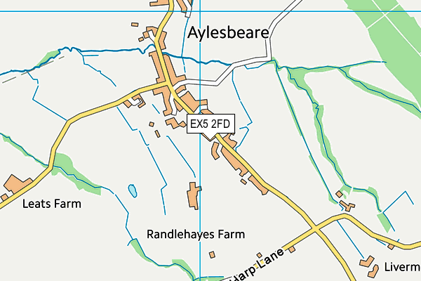 EX5 2FD map - OS VectorMap District (Ordnance Survey)