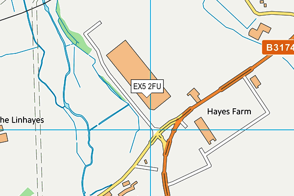 EX5 2FU map - OS VectorMap District (Ordnance Survey)