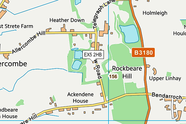 EX5 2HB map - OS VectorMap District (Ordnance Survey)