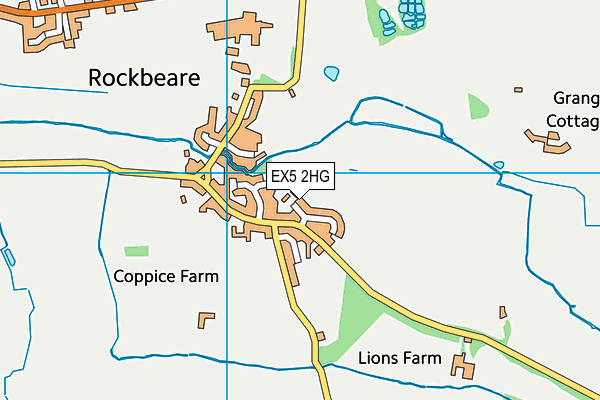 EX5 2HG map - OS VectorMap District (Ordnance Survey)
