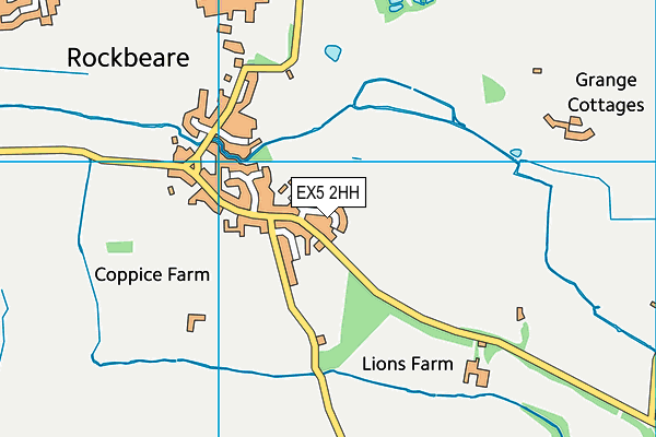EX5 2HH map - OS VectorMap District (Ordnance Survey)