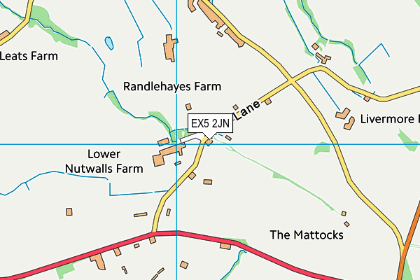 EX5 2JN map - OS VectorMap District (Ordnance Survey)