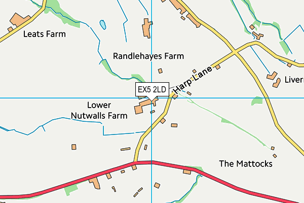 EX5 2LD map - OS VectorMap District (Ordnance Survey)